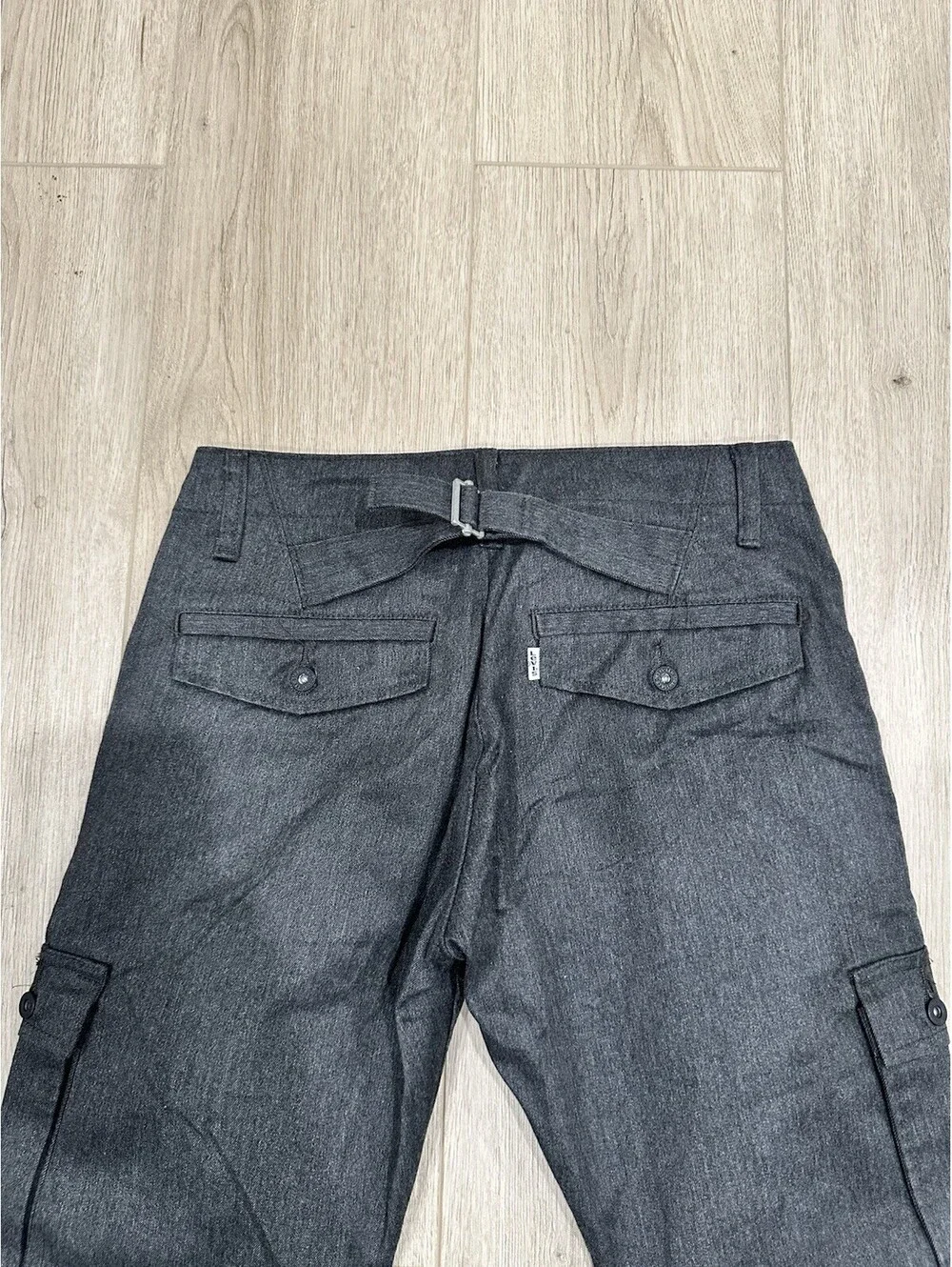 Levi's Mens Buckle Back Grey Cargo Pants 511 29x32